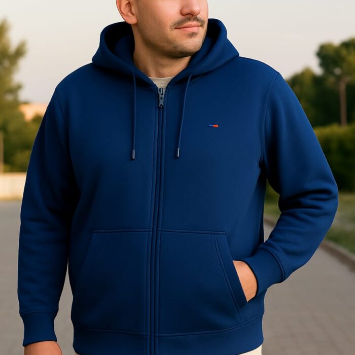 Men’s Big Size Premium Turkish Heavy Fleece Hoodie Jacket